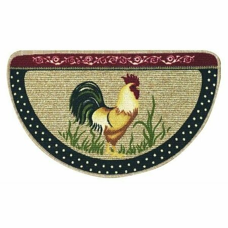 BACOVA GUILD Cock-a-DoOdle-Doo Berber Kitchen Slice Rug 36984